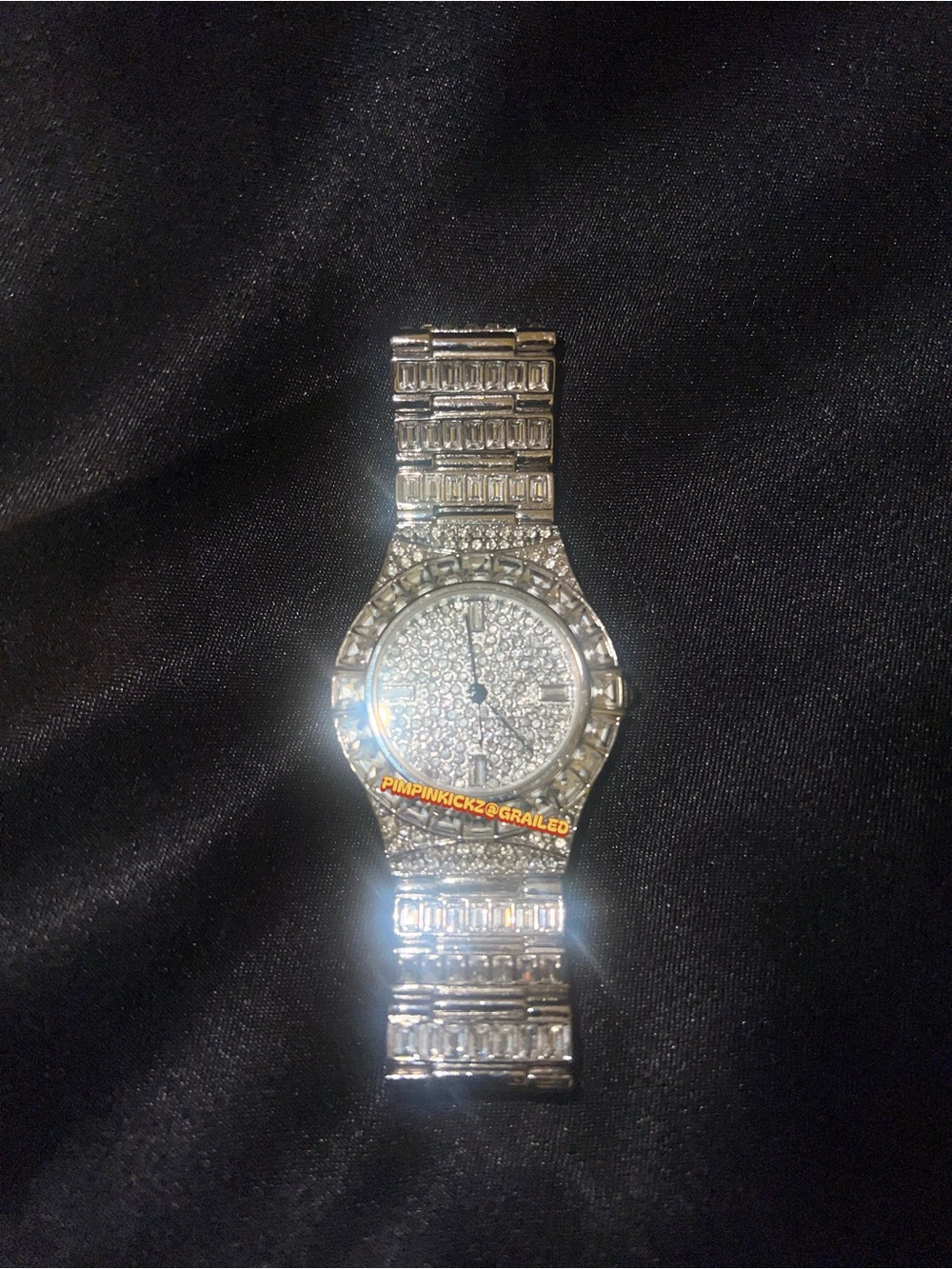 Cannes Japan MOVT 18k gold plated watch